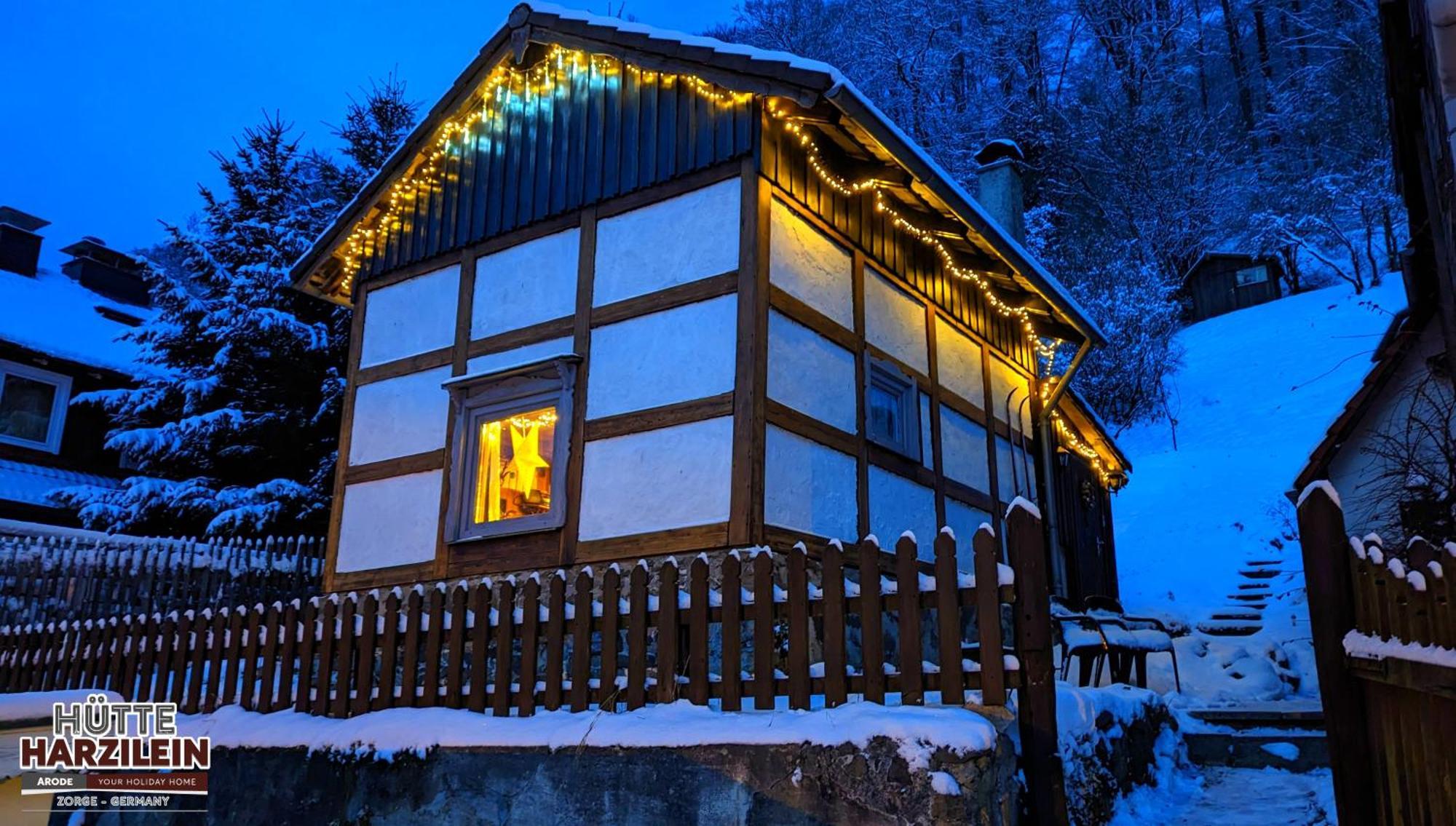 Arode Huette Harzilein - Romantic Tiny House On The Edge Of The Forest Zorge Exterior foto