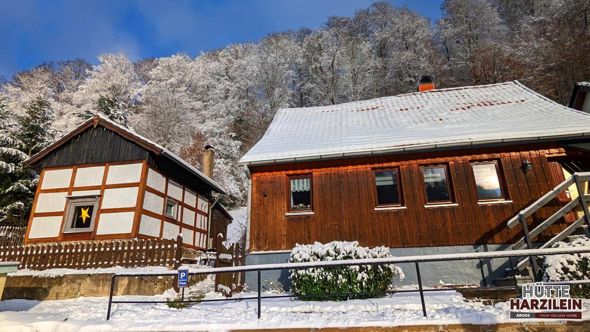 Arode Huette Harzilein - Romantic Tiny House On The Edge Of The Forest Zorge Exterior foto